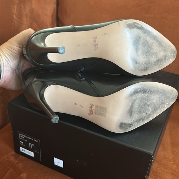 COACH Lenox Black Leather Ankle Bootie - Picture 8 of 8